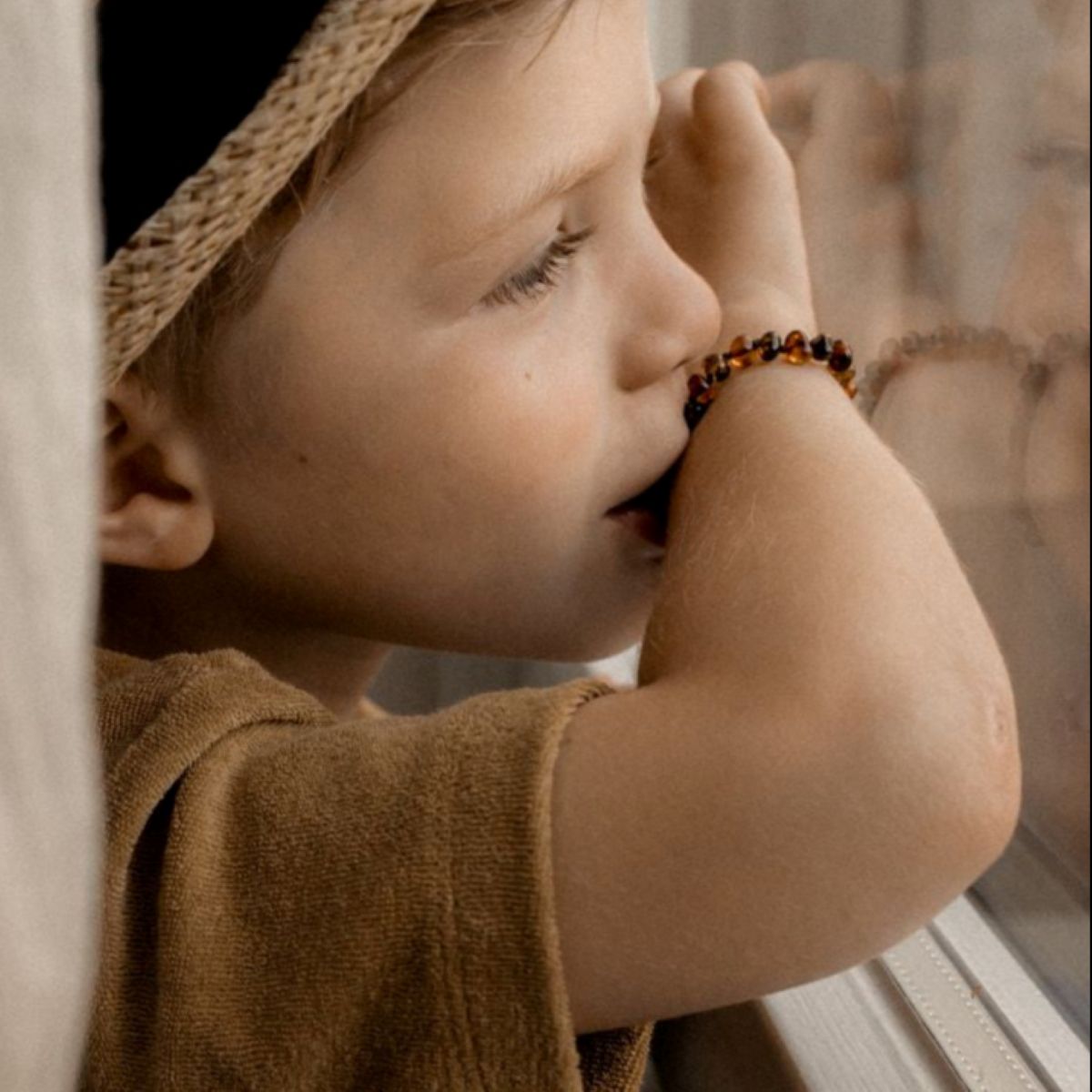 Barnsteen armband mix