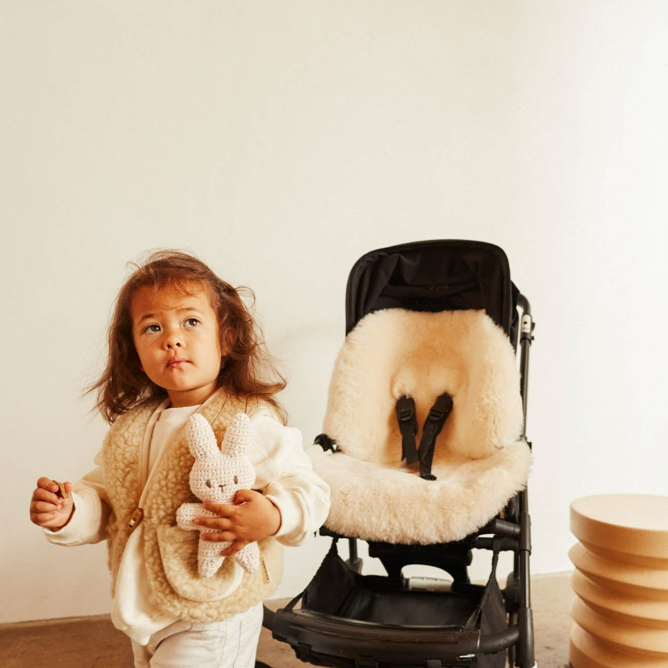 Sheepskin snuggler peanut