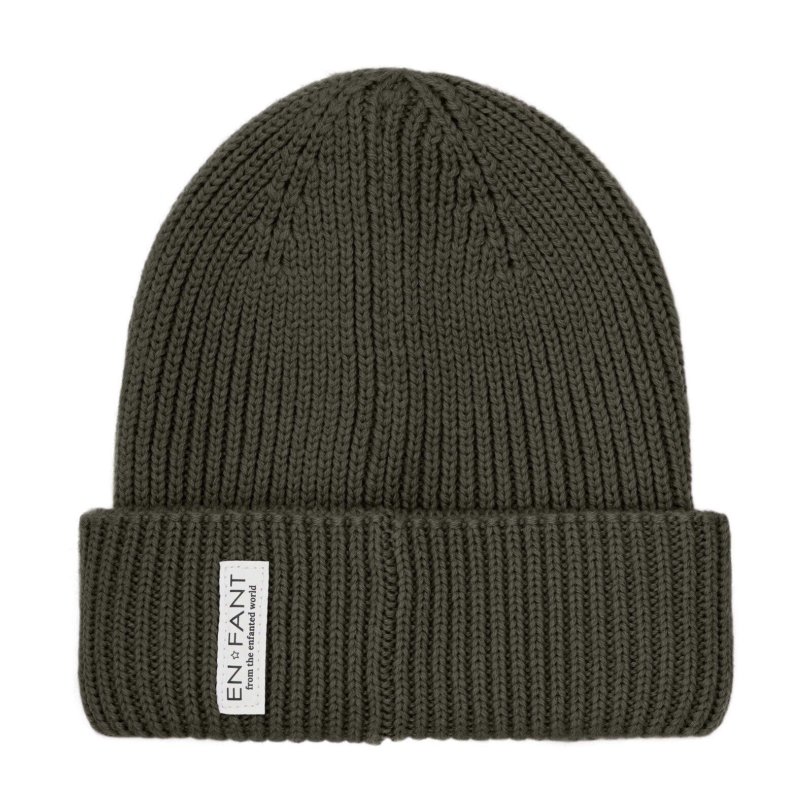 Beanie wol gevoerd kambaba groen enfant