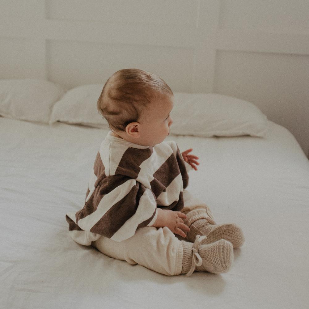 Booties cream hvid lifestyle 2