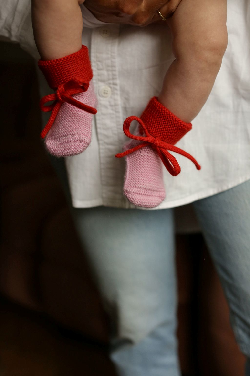 Booties candy red