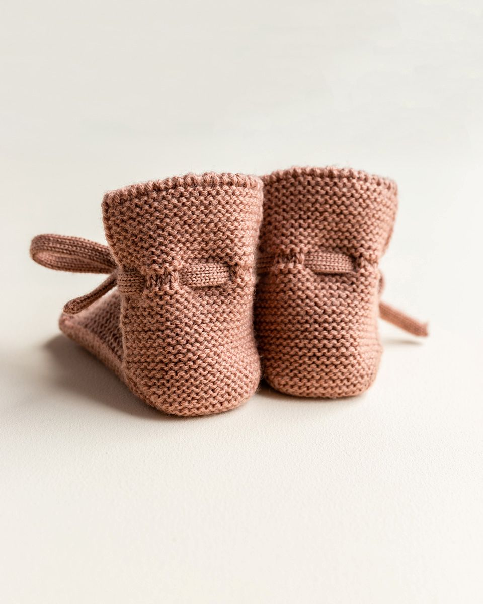 Achterzijde Booties terracotta Hvid