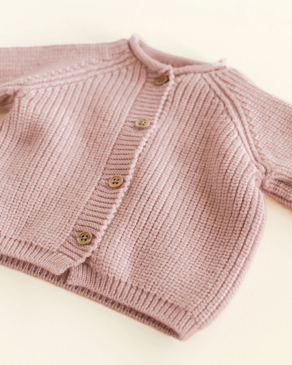 Cardigan baby powder