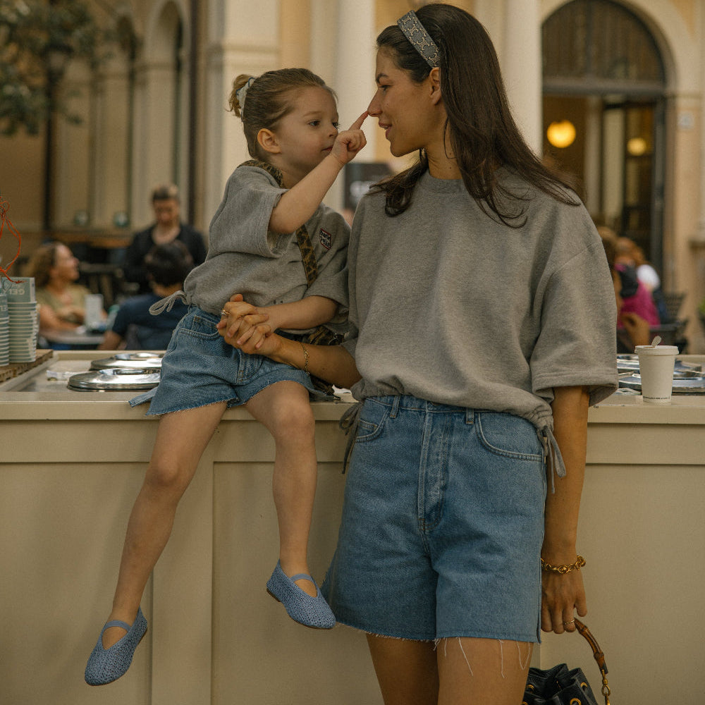 Short blauw dames
