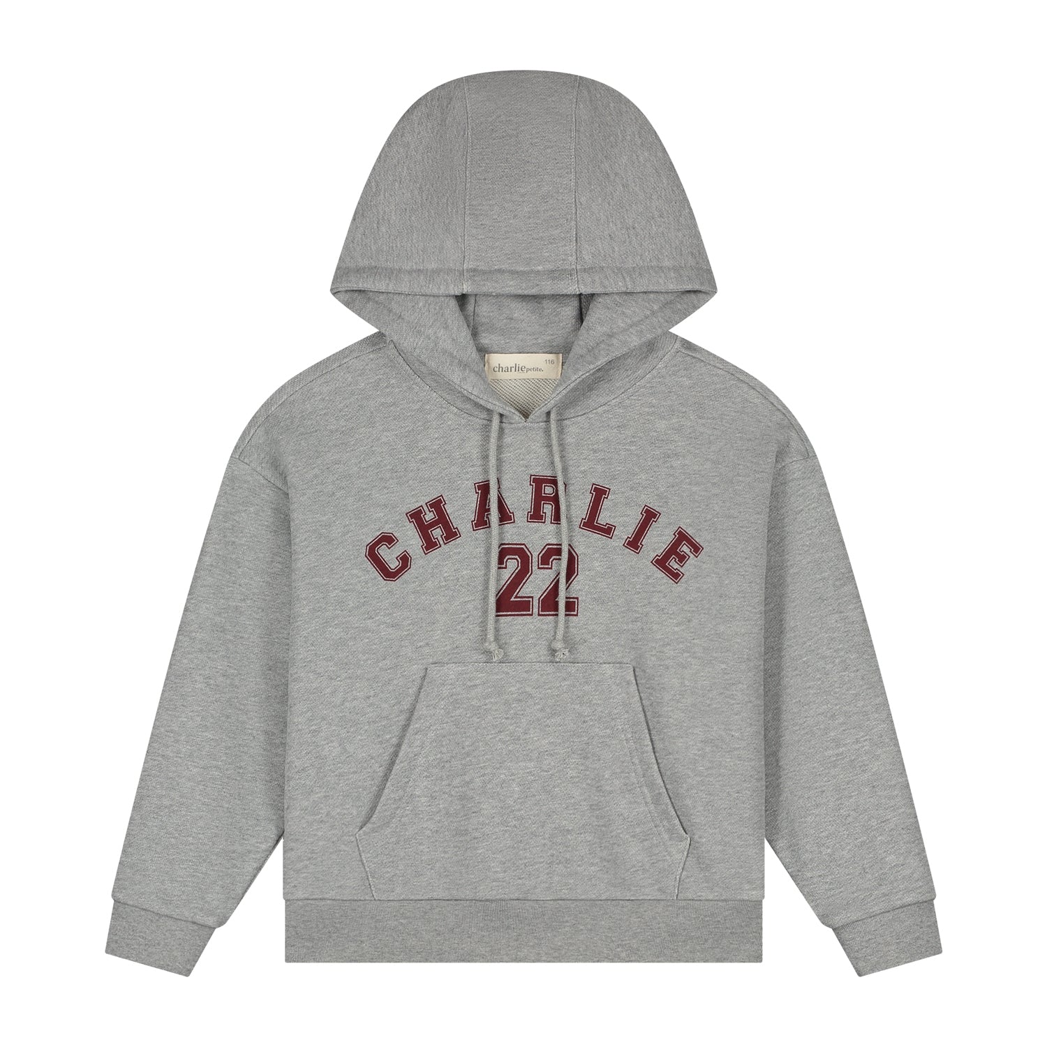 Charlie Petit inndi trui grijs voorkant.