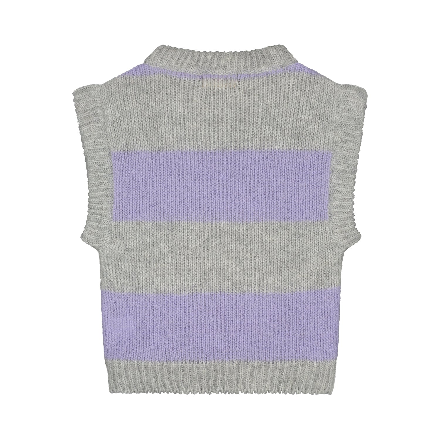 Charlie Petit nela spencer grey lila stripe achterkant