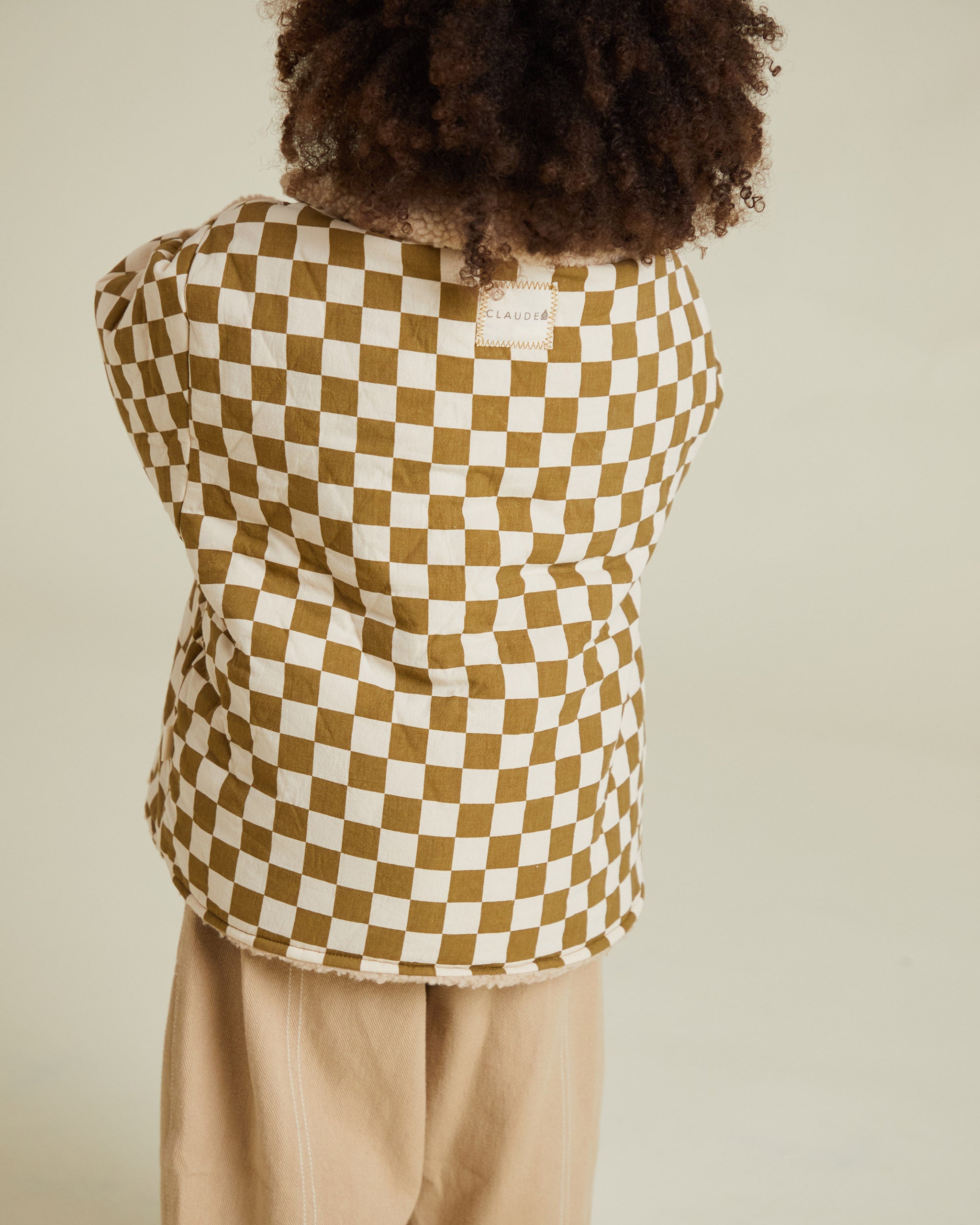 Emery checkerboard coat