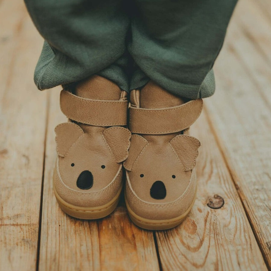 Donsje Mika sneakers koala truffle leather