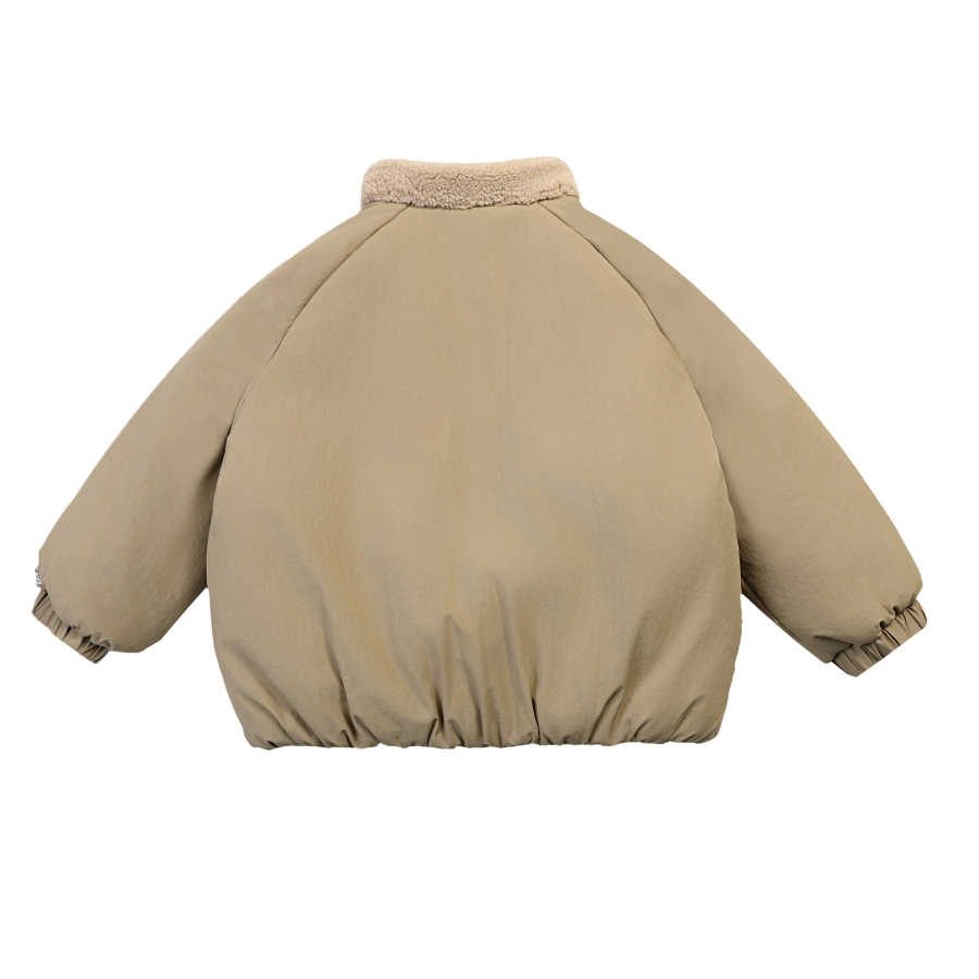 Donsje Jas oscor alpaca sesame achterkant