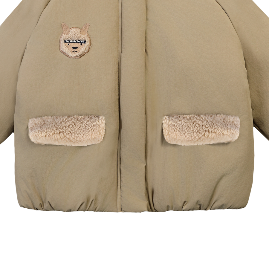 Donsje Jas oscor alpaca sesame detail