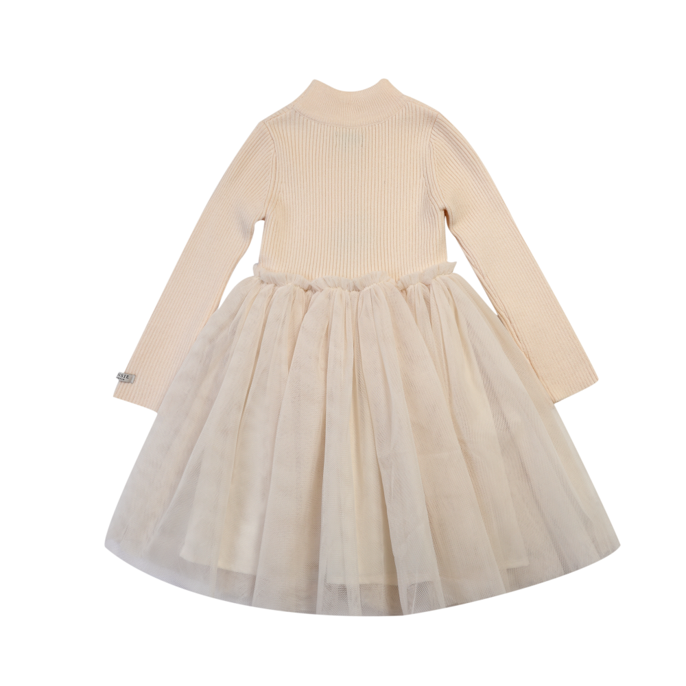 Donsje Lotus dress misty rose achterkant