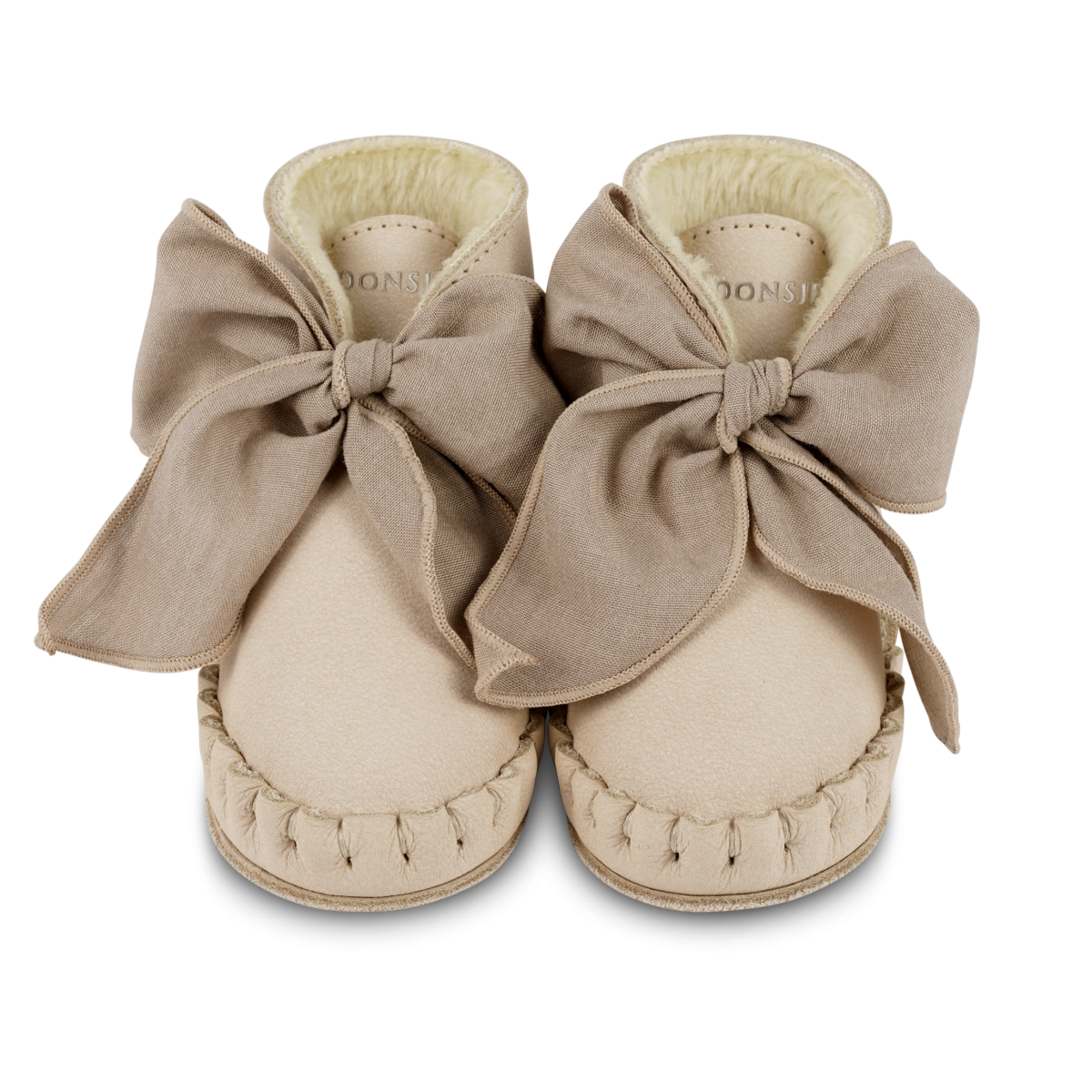 Donsje pina organza booties powder nubuck voorkant