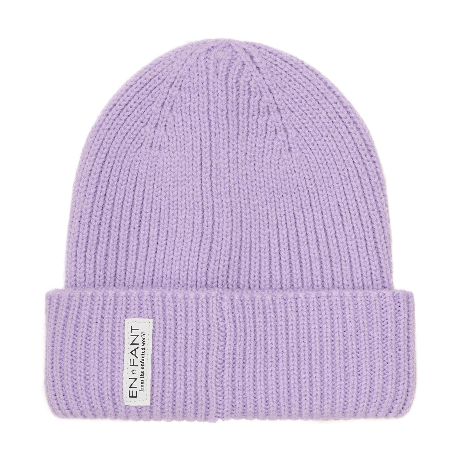 Beanie wol gevoerd lavender enfant