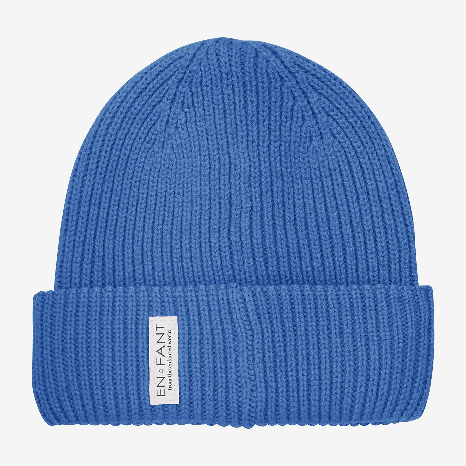 Beanie wol gevoerd star sapphire blauw enfant