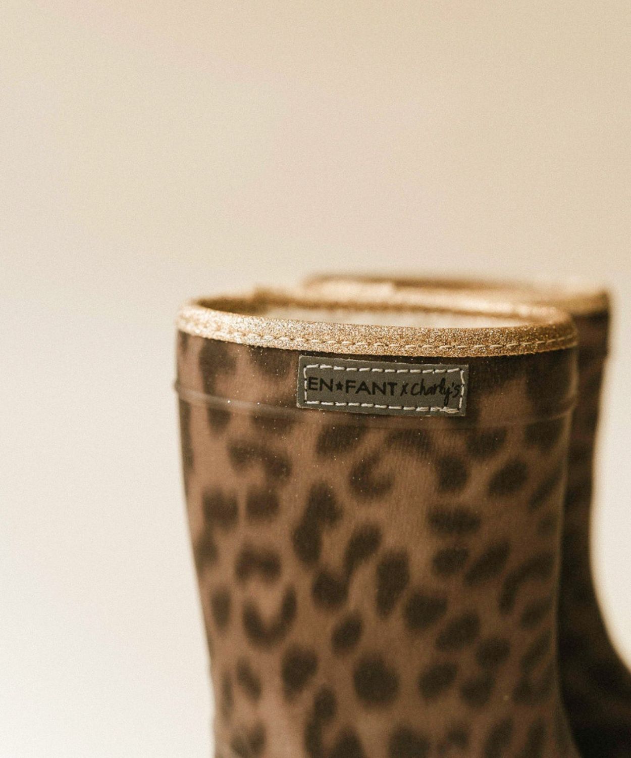 Bottes de neige pailletées édition limitée léopard enfant