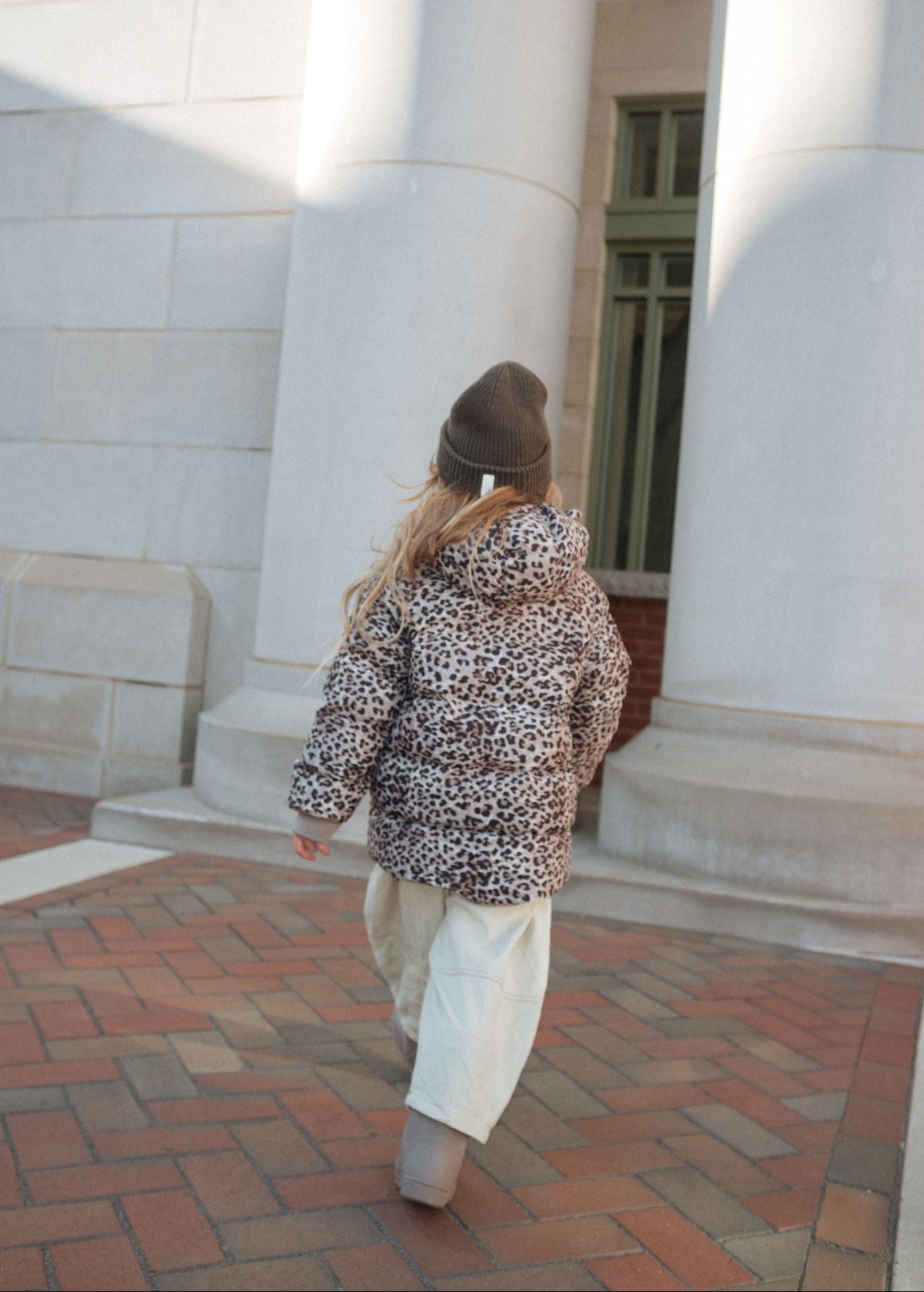 Winterjas pine bark leopard enfant