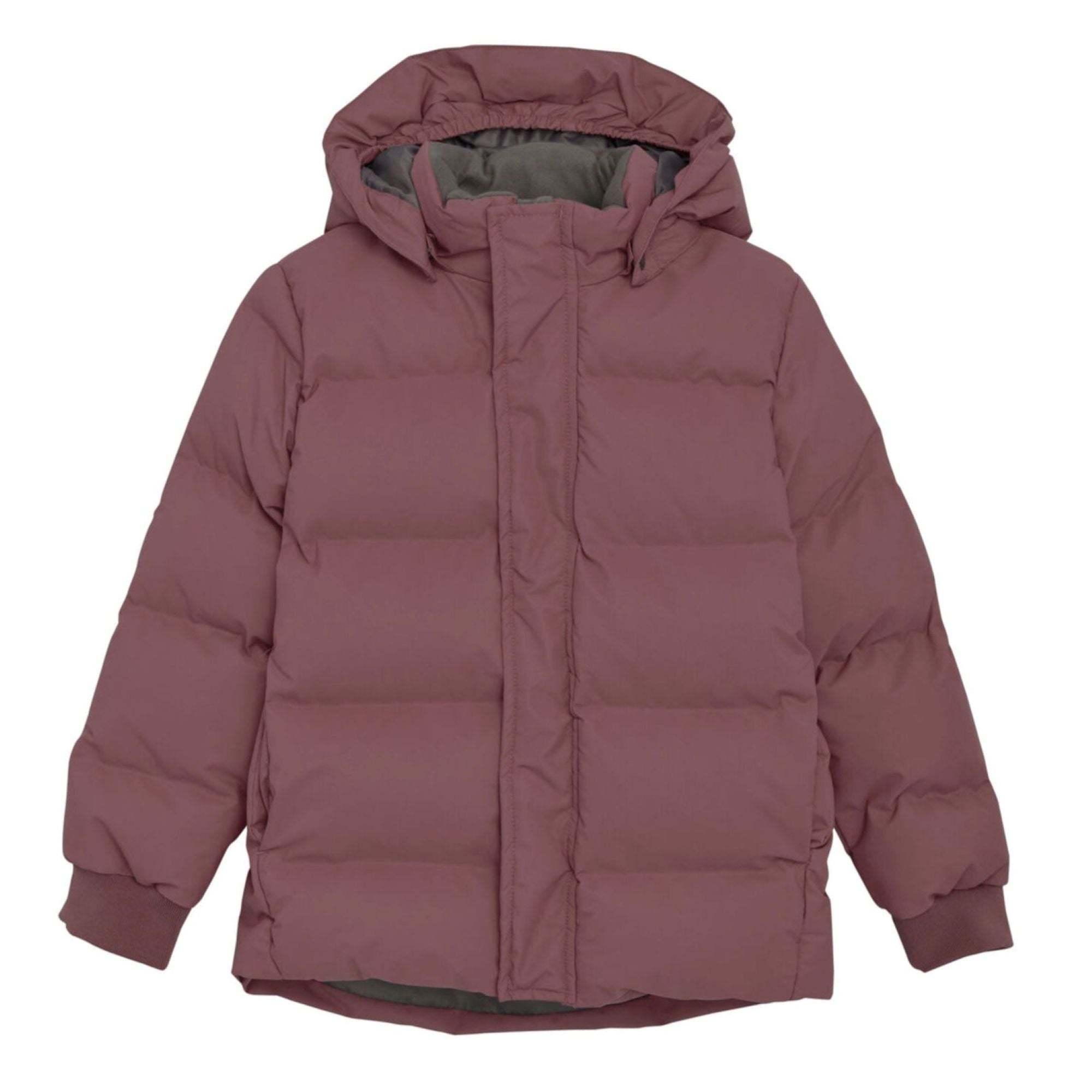Winterjas rose taupe enfant