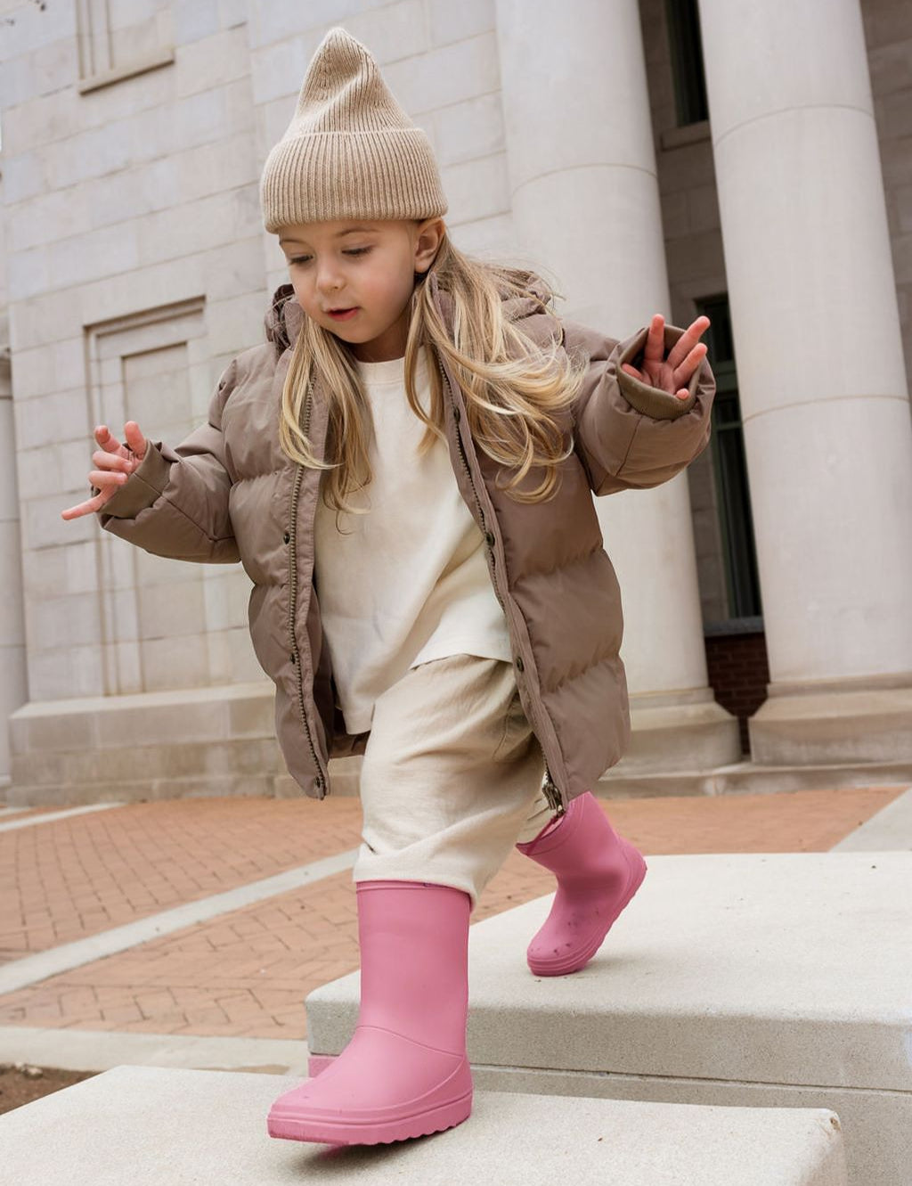 Thermoboots confetti rose enfant