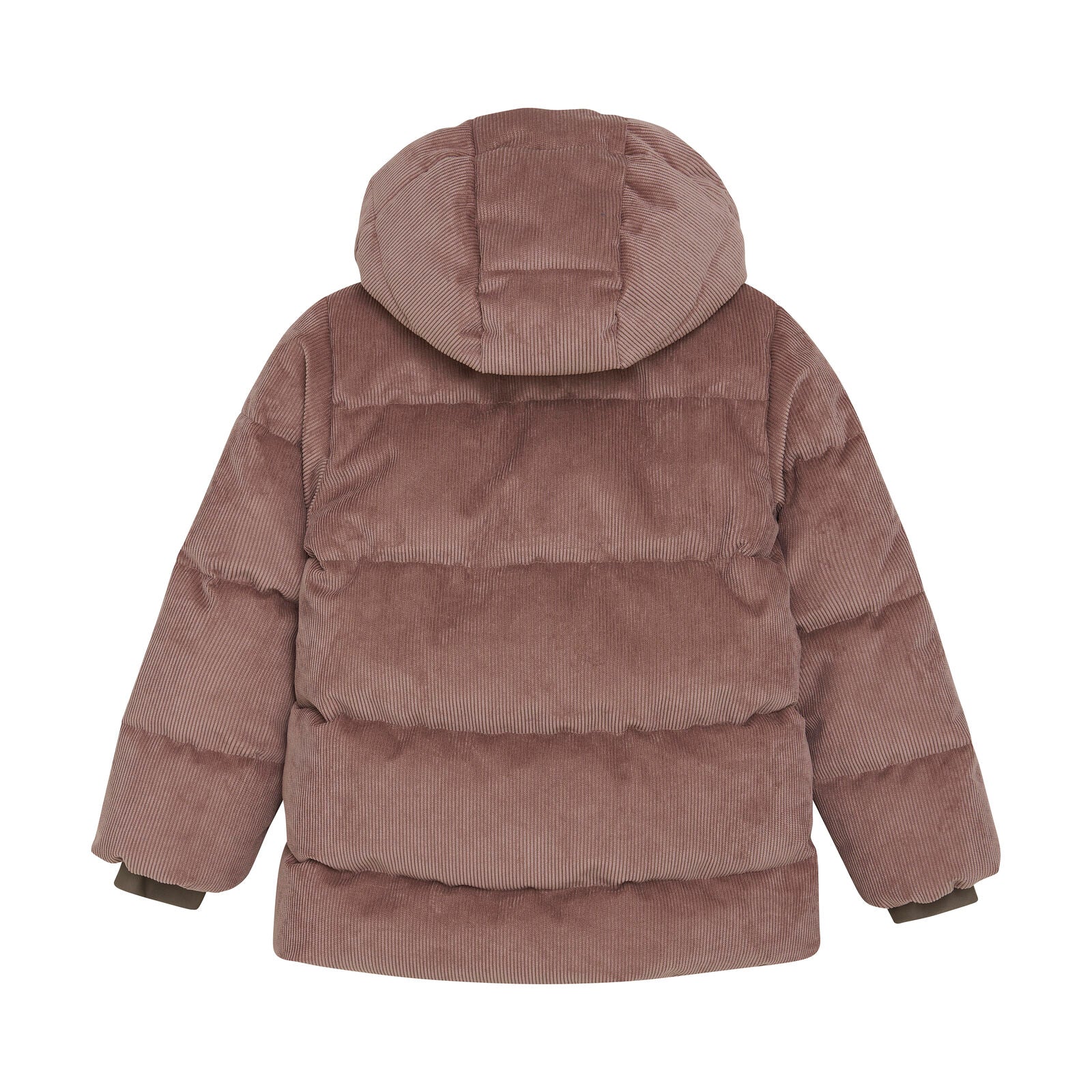 Winterjas rose taupe corduroy enfant
