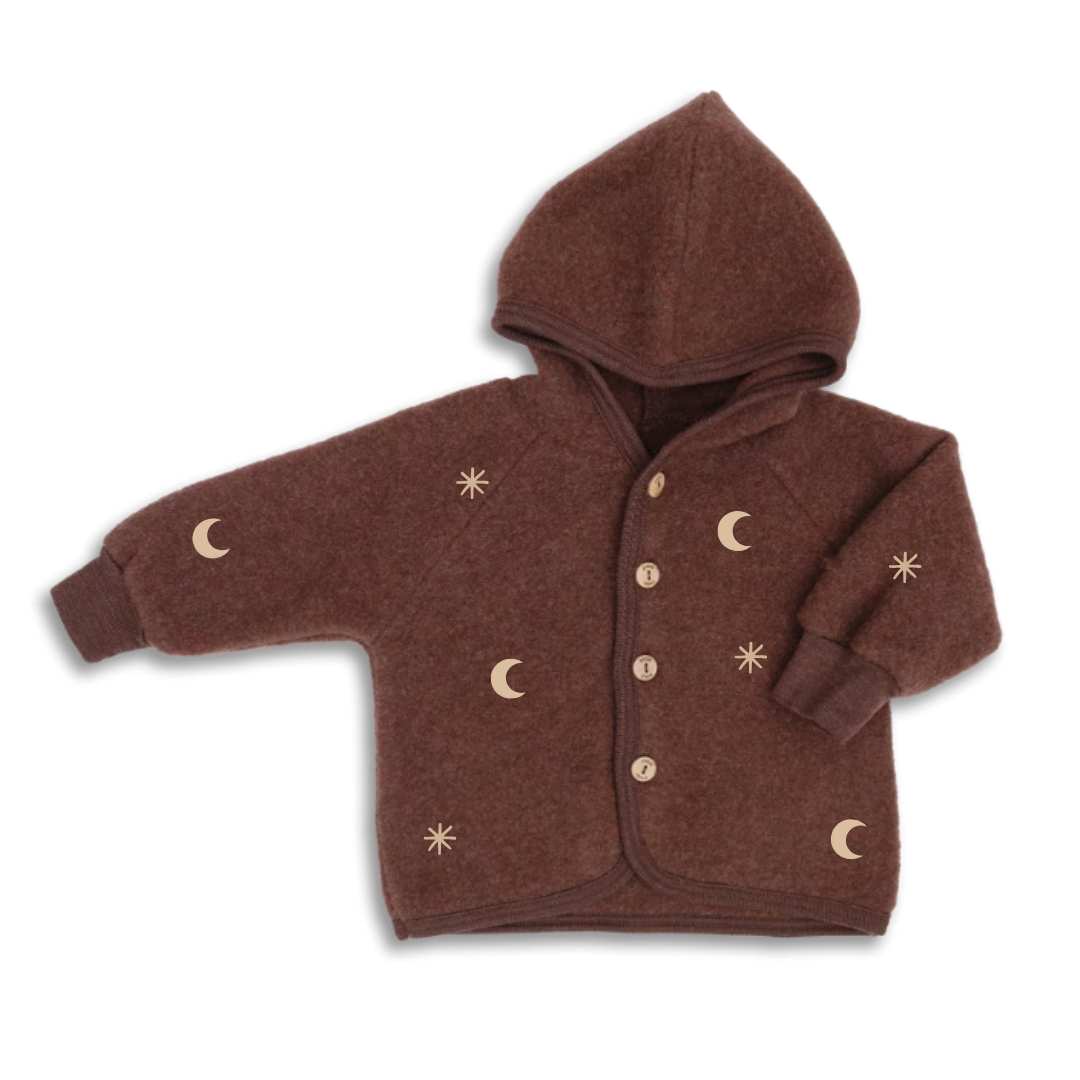 Engel Natur Jasje wolfleece cinnamon limited edition witte achtergrond