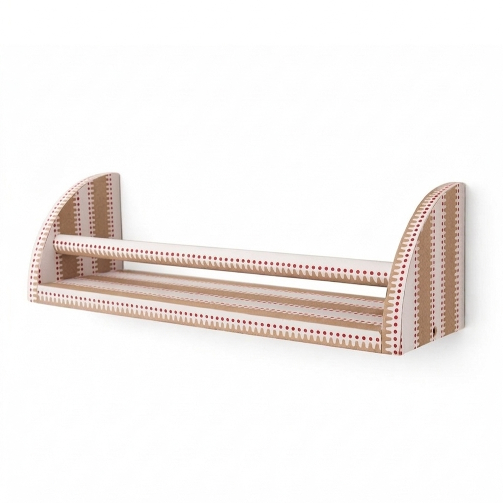 PRE-ORDER Wandplank patroon okergeel