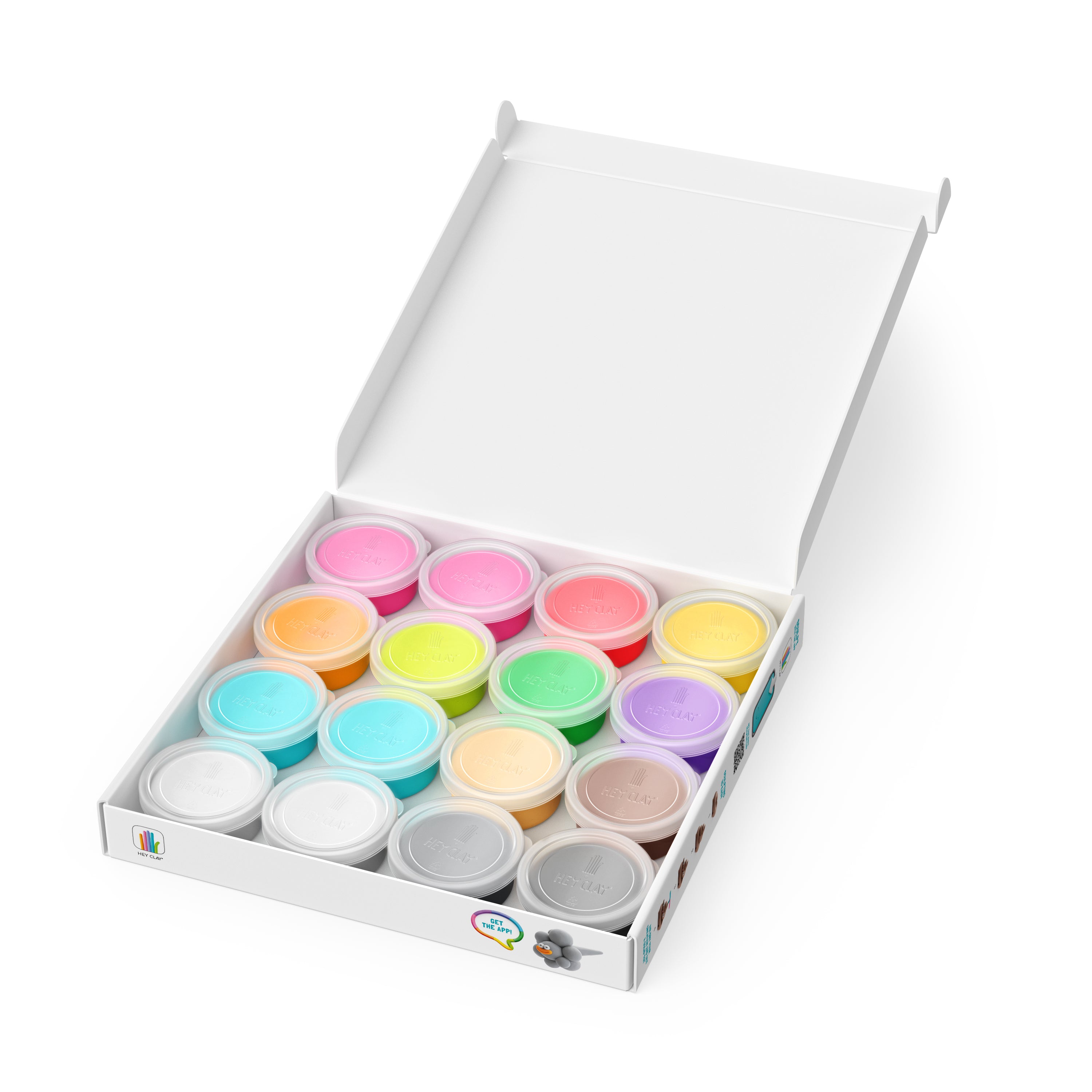 Klein voor kinderen in verschillende potjes en kleuren om mee te knutselen. Deze set bevat vissen om te maken.