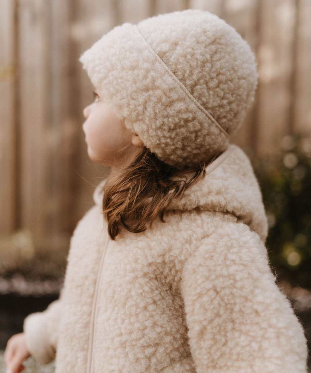 Jasje 100% wol beige