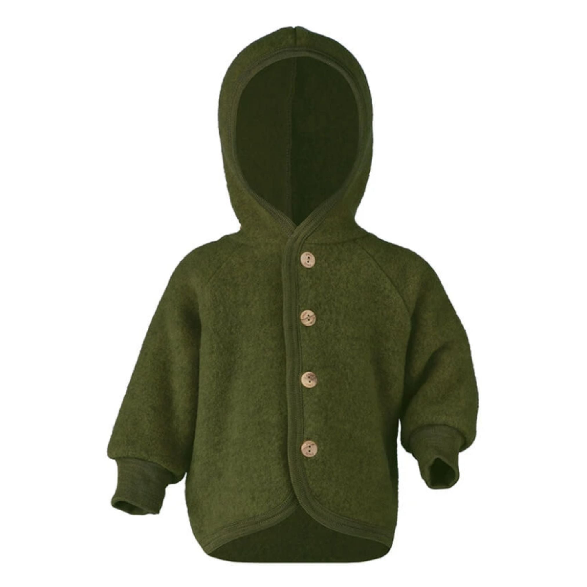 Jasje wolfleece groen Engel Natur voorzijde