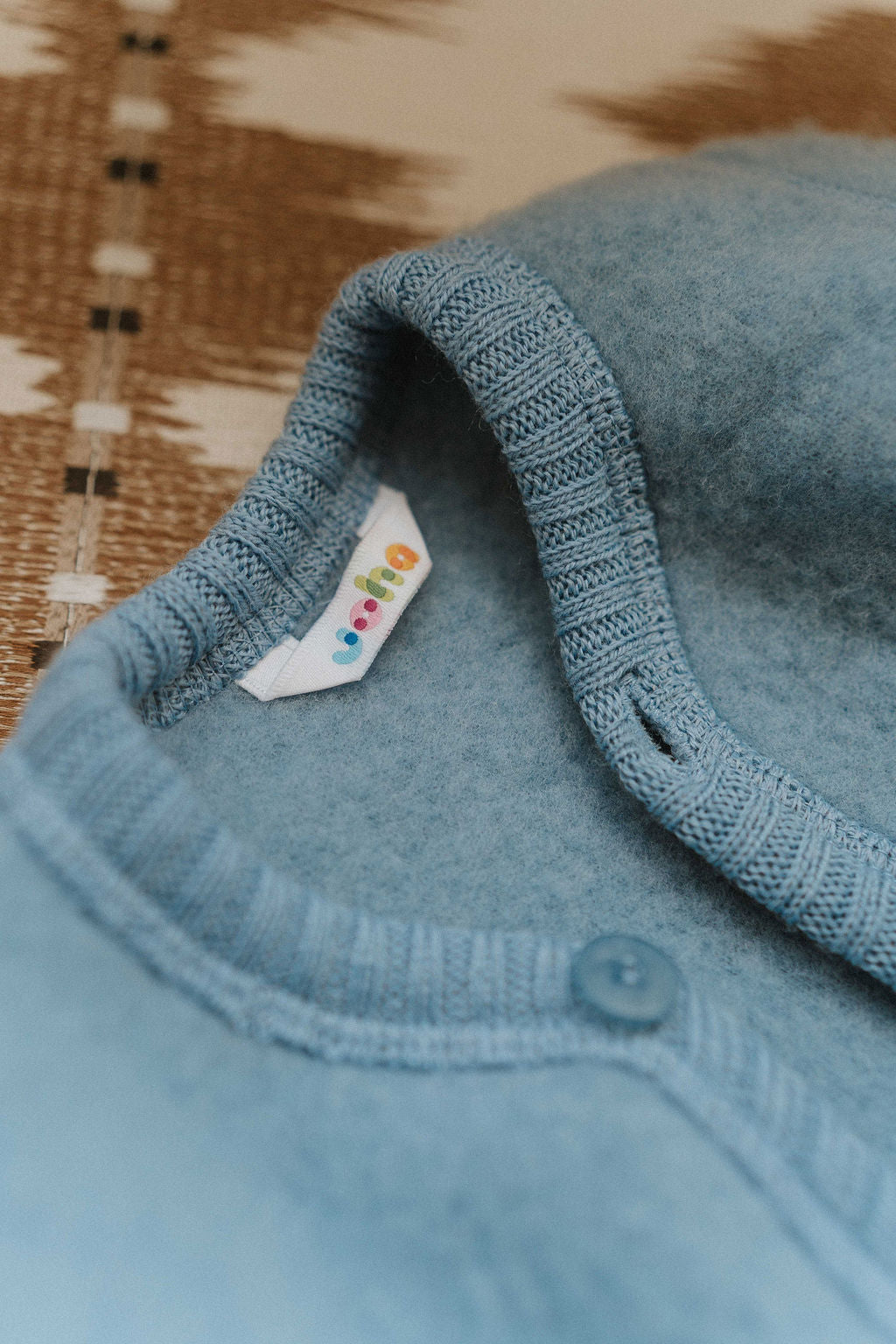 Vest wolfleece blauw