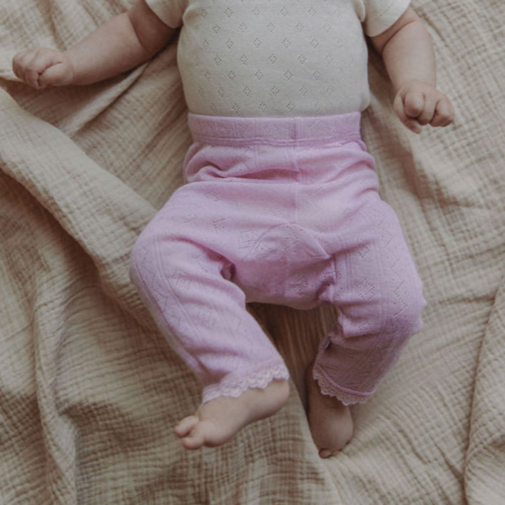 Joha Legging rose pointelle