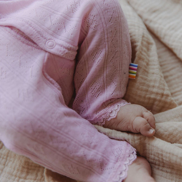 Jumpsuit rose pointelle zoom in