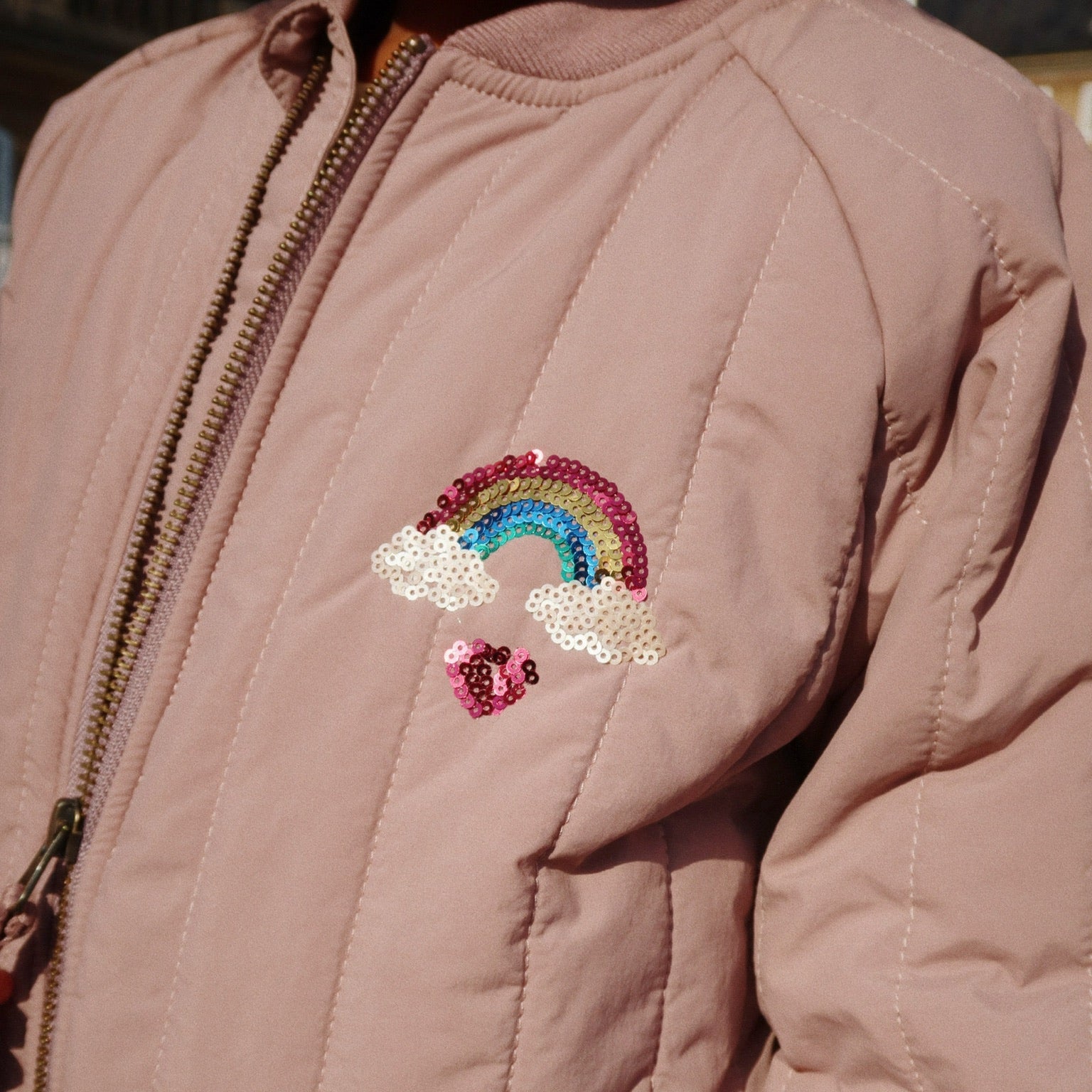 Juno bomber twilight mauve sequin