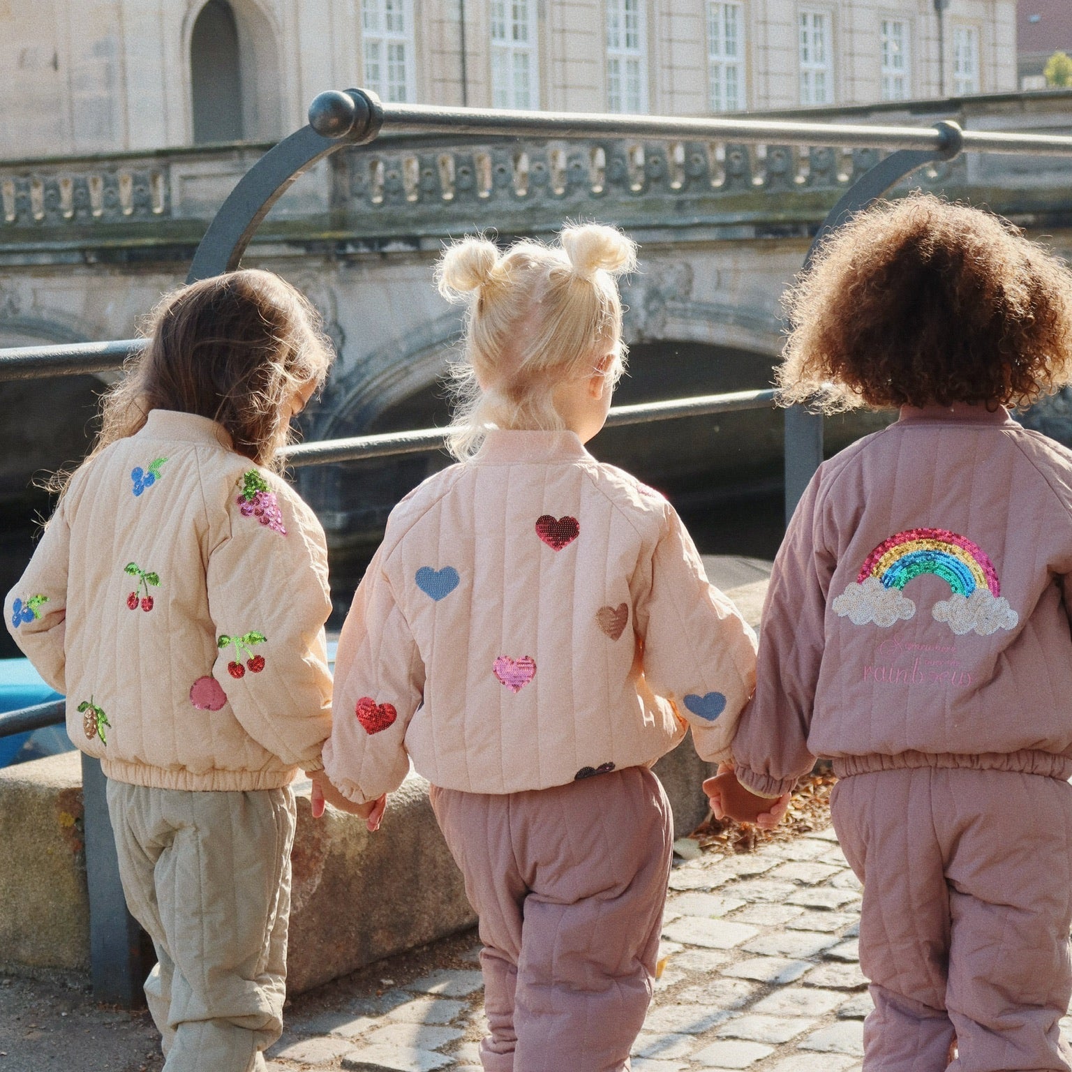 Juno bomber rose sequin