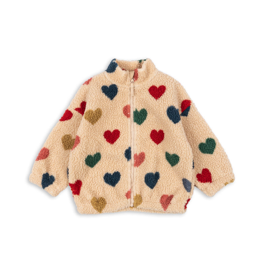 Konges slojd teddy jacket bon coeur voorkant