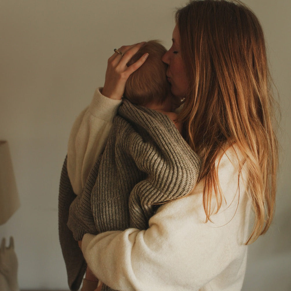 Ledikant deken Gaston Stone Hvid lifestyle 1.