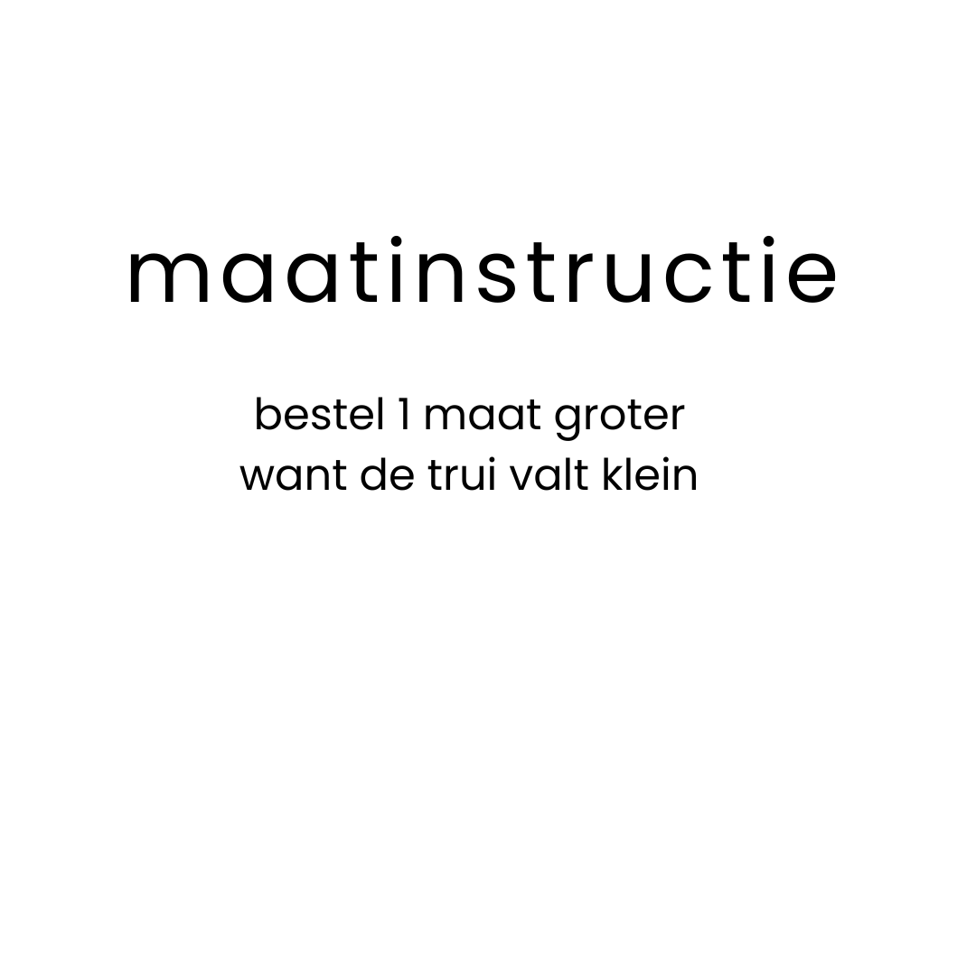 Maatinstructie Adult trui raglan Alwero