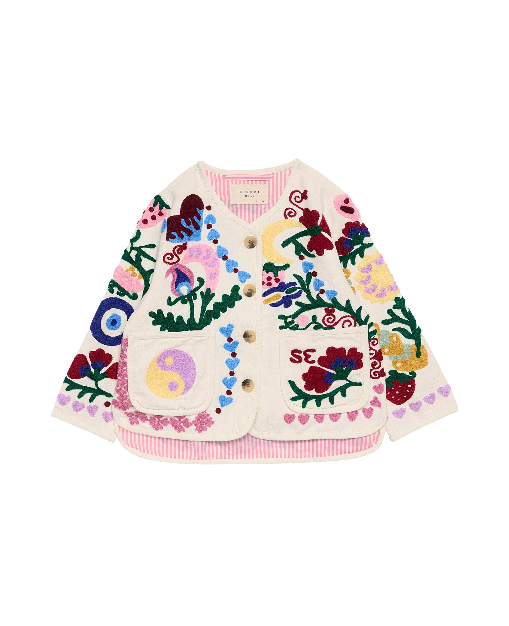 White Rose Suzani mini