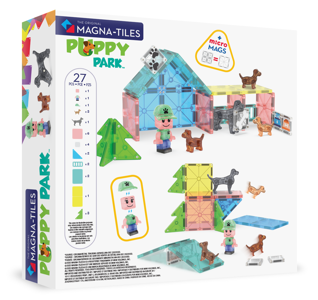 Magnetische tegels puppy park 27st.