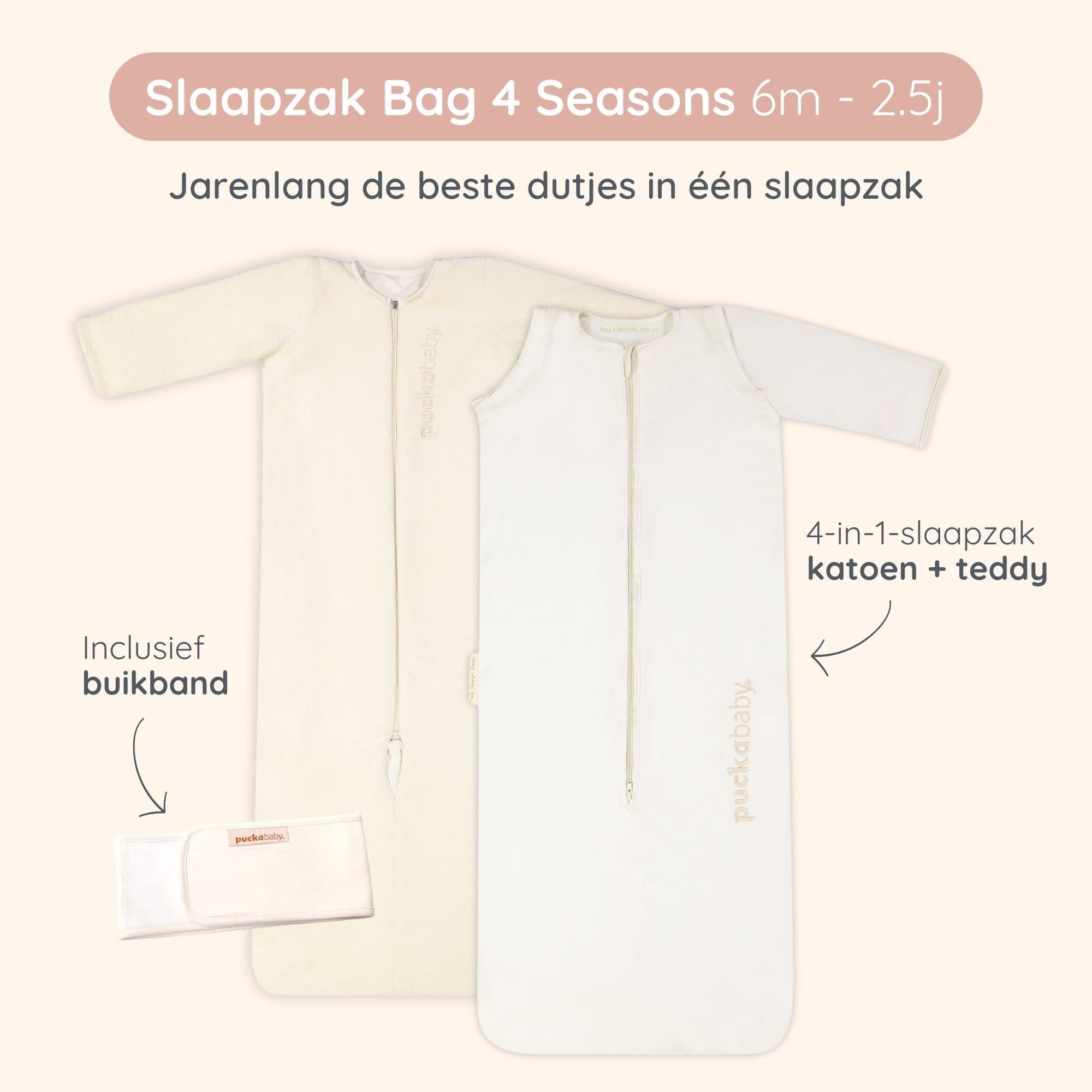 Meegroeislaapzak 6M-2.5Y Pure