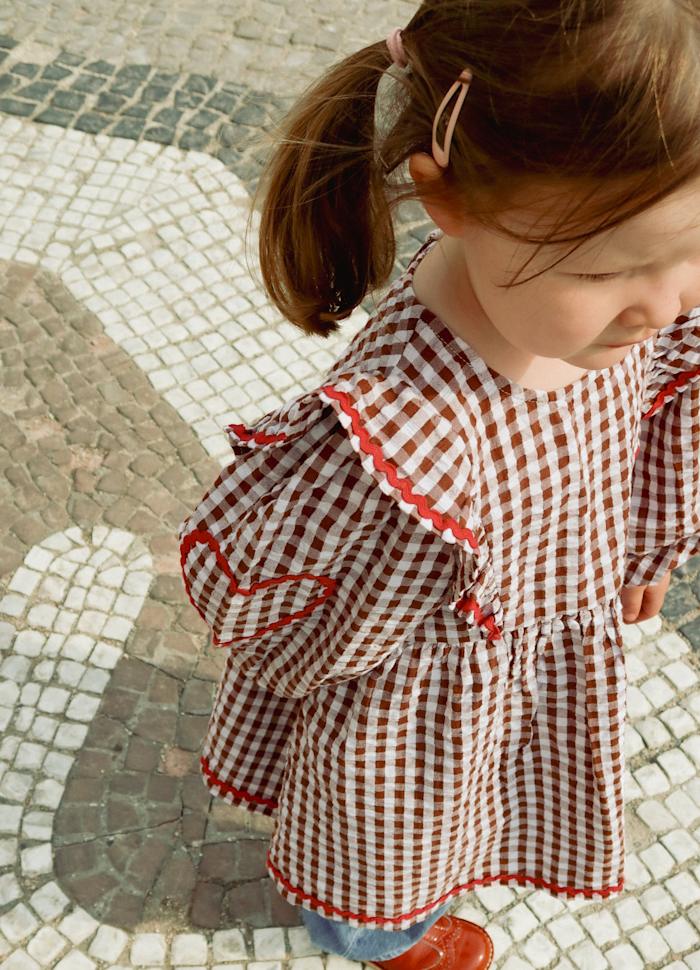 PRE-ORDER Nanette MINI Dress Brown Checks