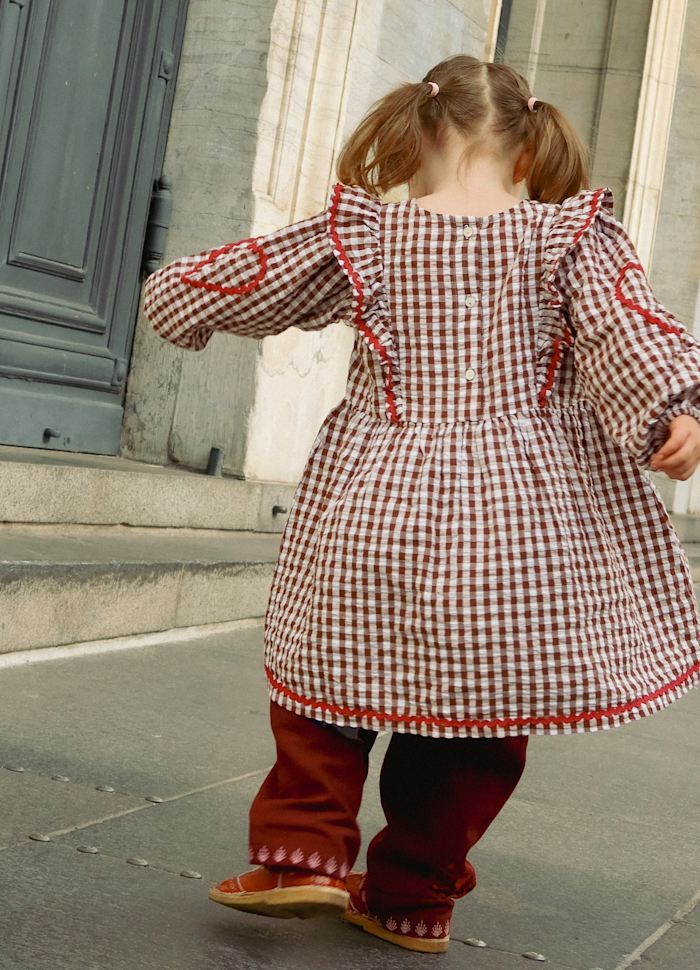 PRE-ORDER Nanette MINI Dress Brown Checks