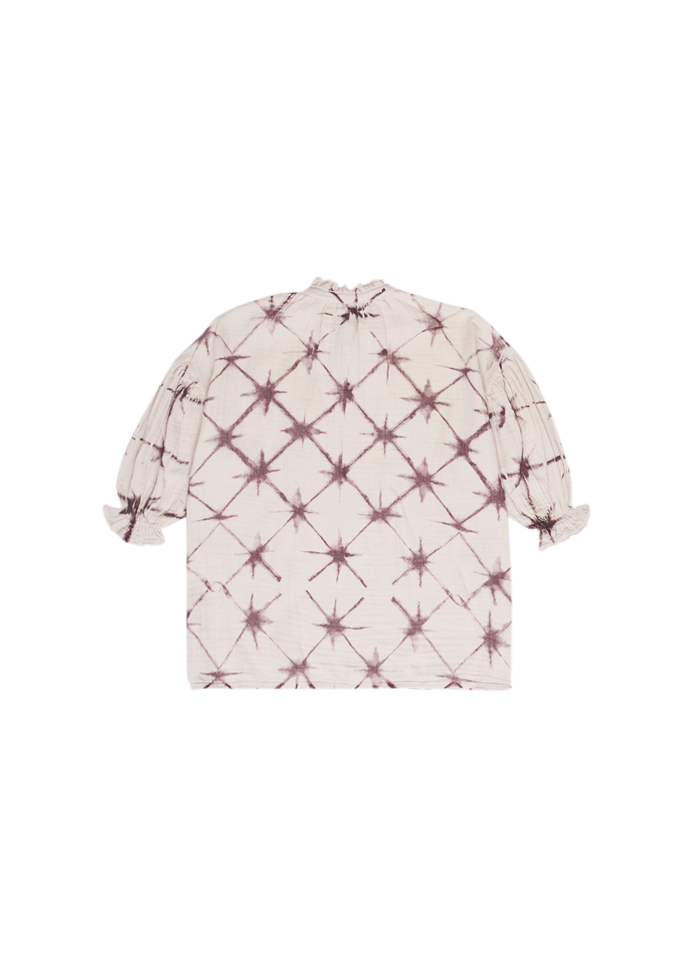 The New Society OLIVIA DRESS - BURGUNDY TIE DYE