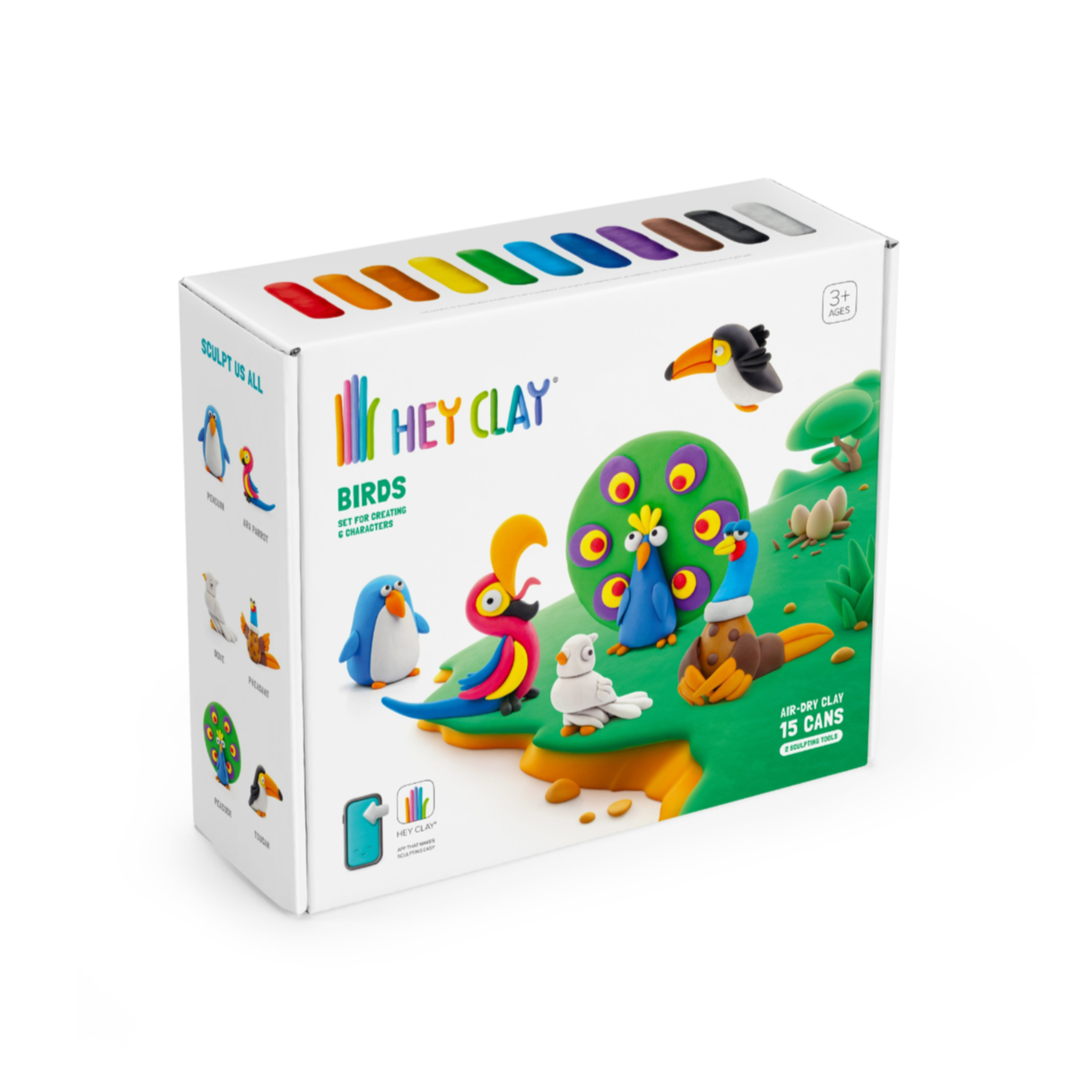 Klein voor kinderen in verschillende potjes en kleuren om mee te knutselen. Deze set bevat vissen om te maken.