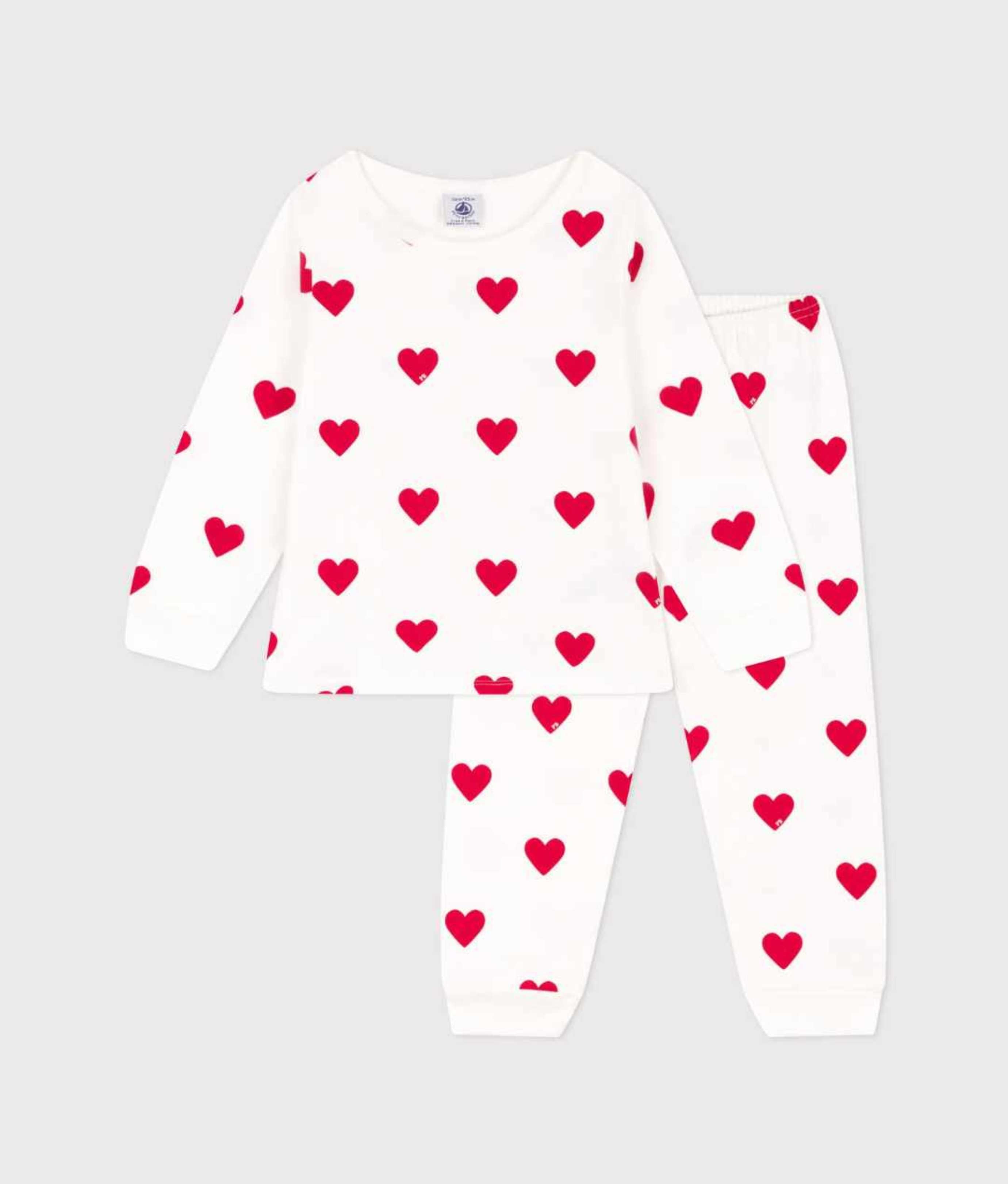 Pyjama hartjes kids voorzijde