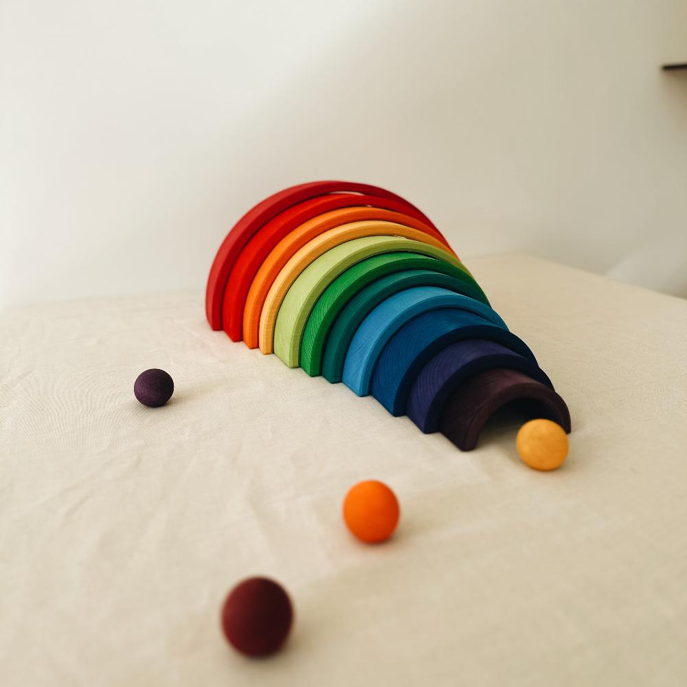 Regenboog groot 12 delig grimms voorzijde lifestyle