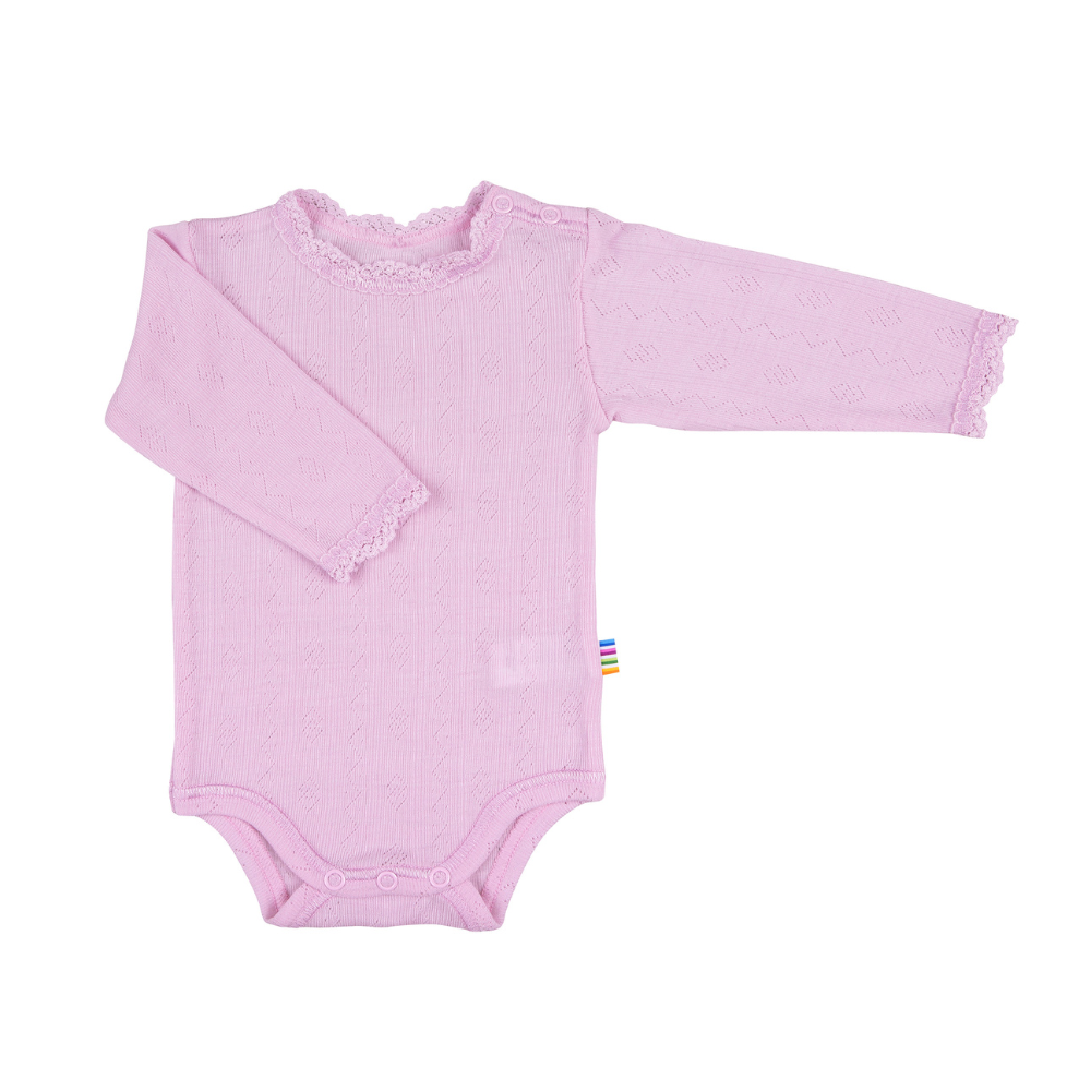 Romper rose pointelle