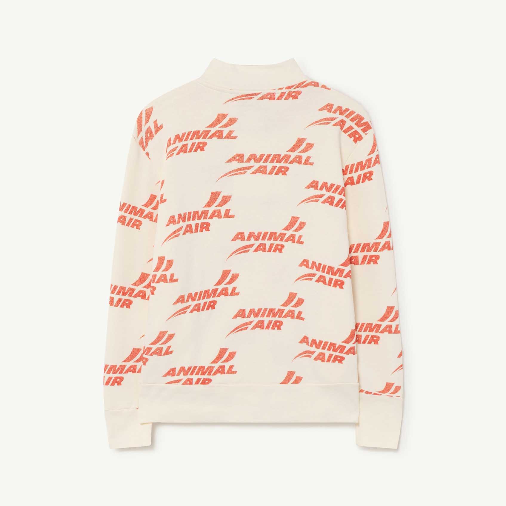 The Animals Observatory ZEBRA KIDS SWEATSHIRT White Animal Air