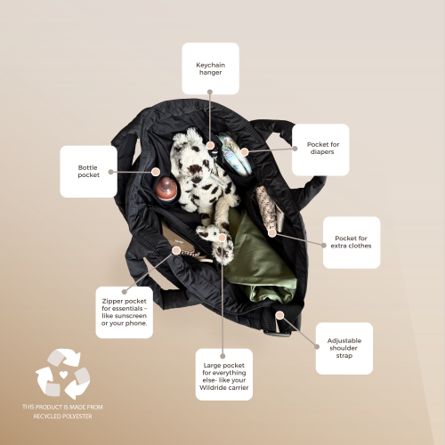 Schouder Luiertas Zwart