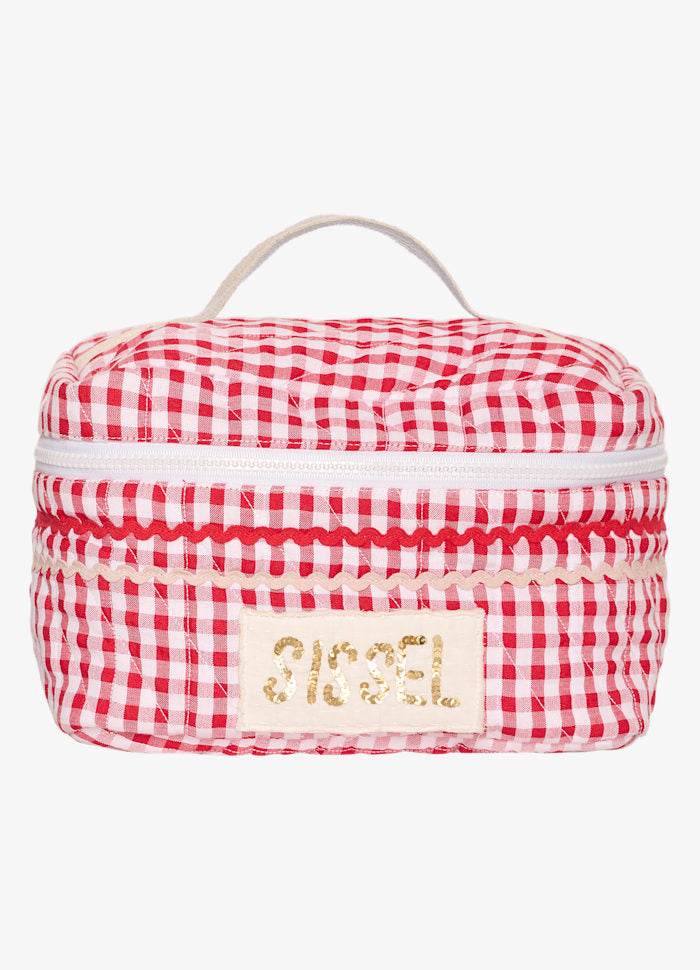 PRE-ORDER Sissel Bucket Bag Red Checks