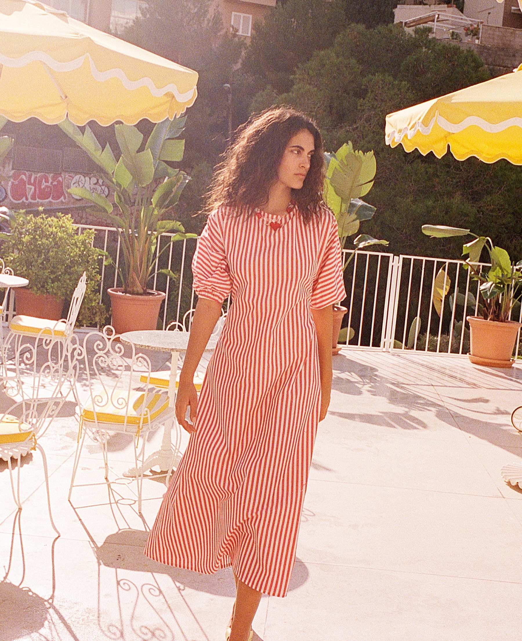 PRE-ORDER Mendez Dress Red White